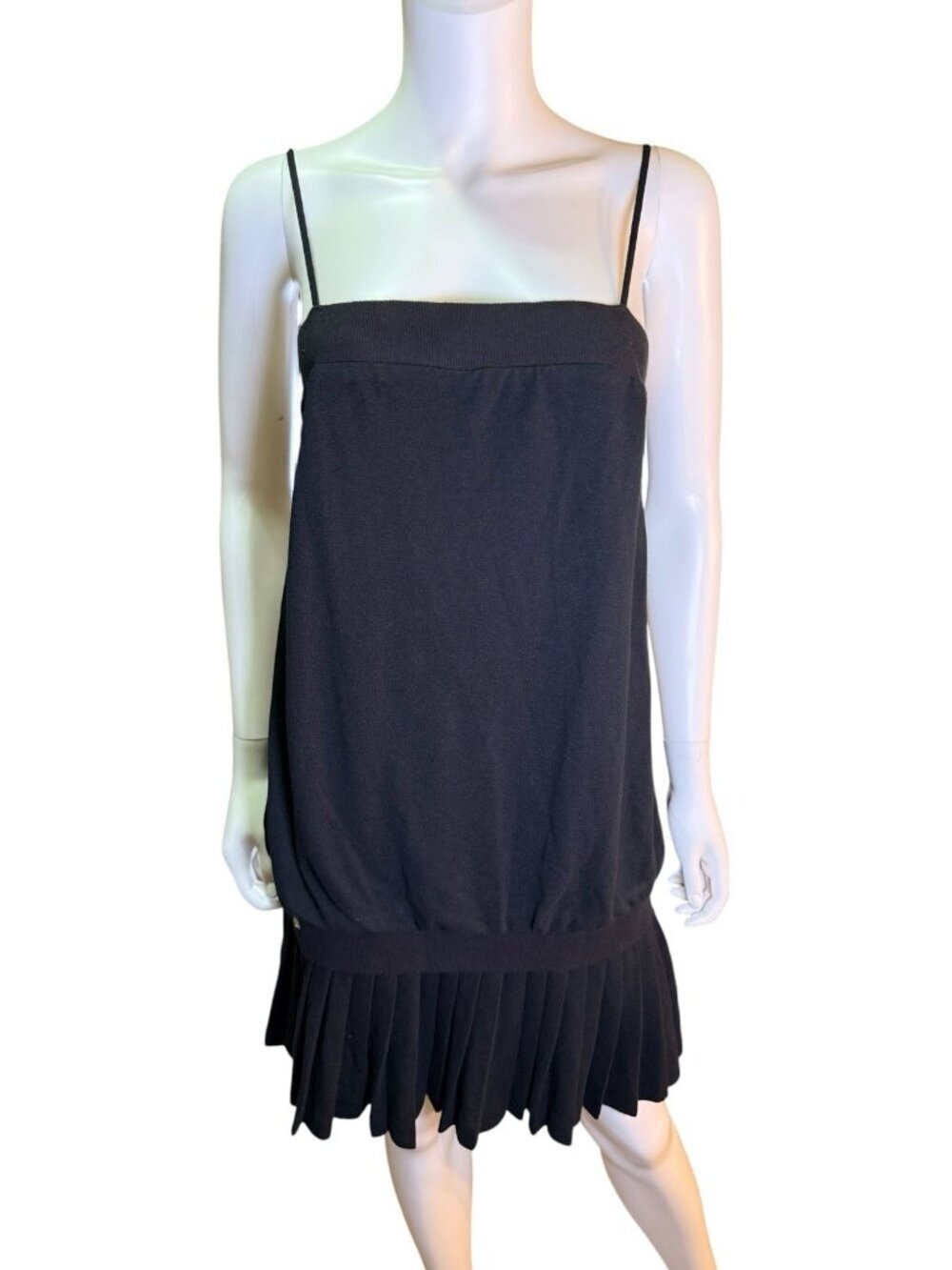 Lacoste Malandrino Women’s Spaghetti strap Tennis Dress made in France Sz L EUC